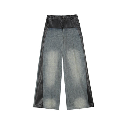 7Shiftin_Patchwork_Cropped_Jacket_Wide_Leg_Pants_Women&