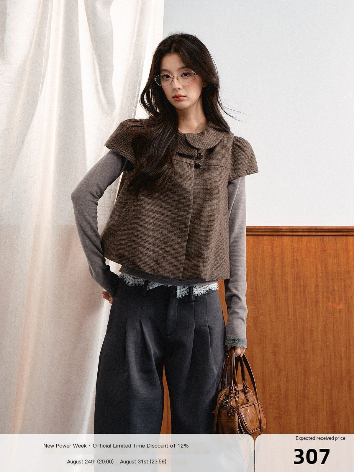 7Shiftin_Plaid_Doll_Collar_Loose_Fit_Women&