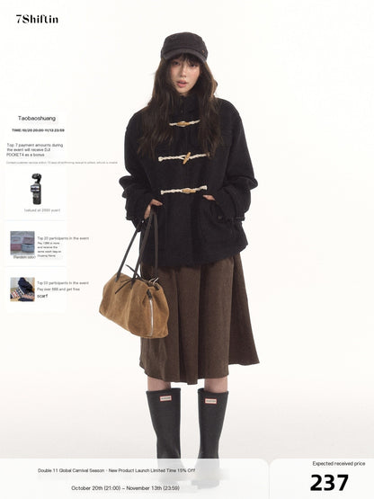 7Shiftin_Pleated_Mid_Waist_A_Line_Women&