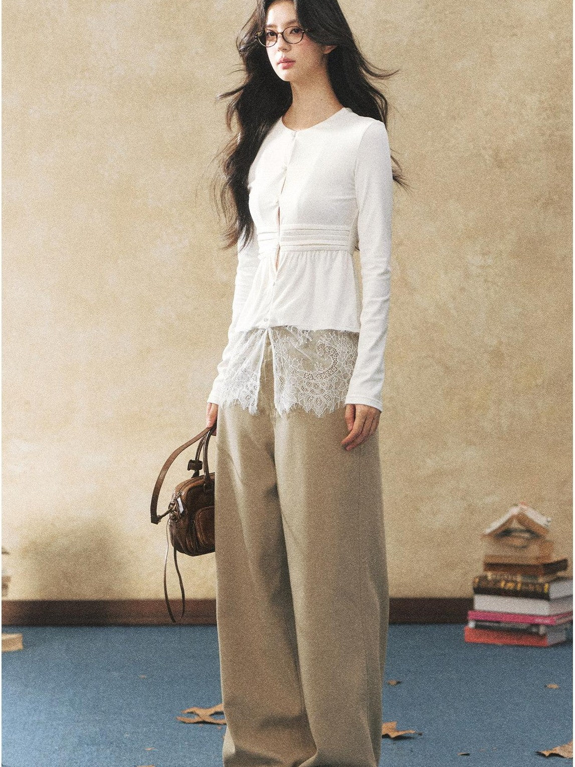 7Shiftin Polka Dot Slim Fit Two Piece Lapel Women&