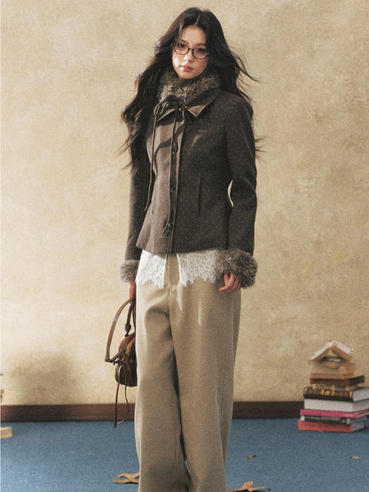 7Shiftin Polka Dot Slim Fit Two Piece Lapel Women&