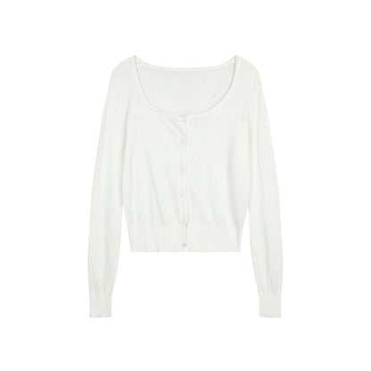 7Shiftin_Red_Pleated_Cardigan_Camisole_Sweet_Slim_Women&