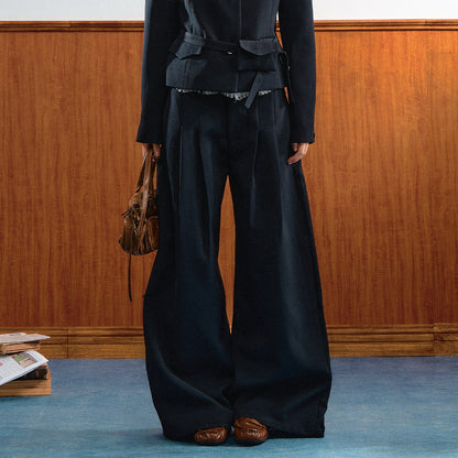 7Shiftin_Retro_Lapel_Detachable_Waist_Bag_Loose_Wide_Leg_Women&