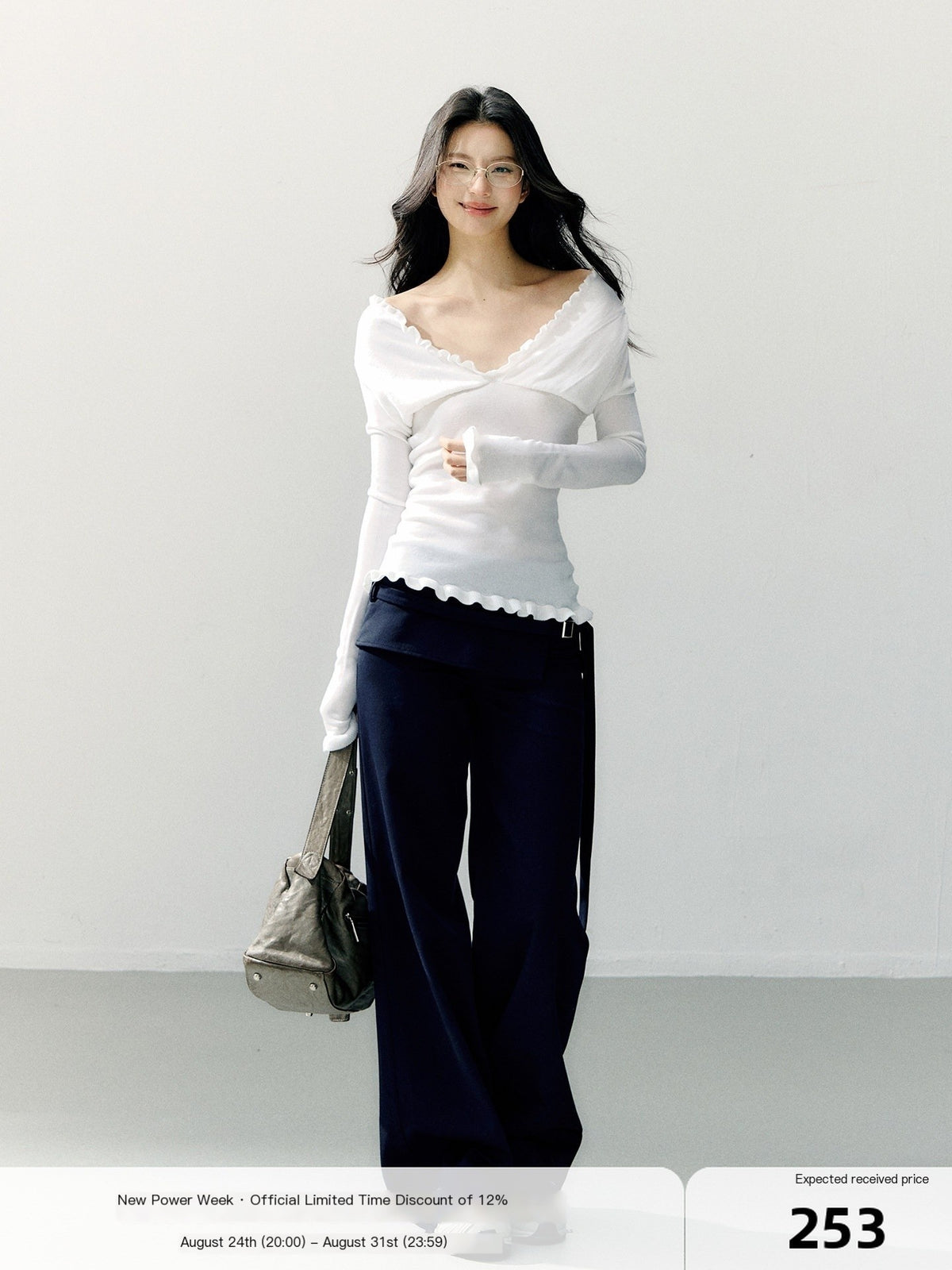 7Shiftin_Ruffle_Edge_Waist_Cinched_Slim_Fit_Women&