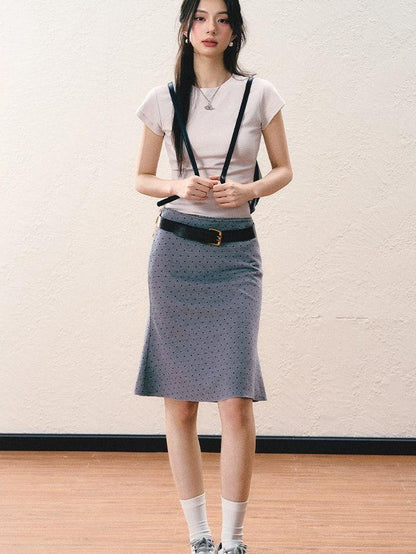7Shiftin Slim Fit Cinched Waist Round Neck Women&