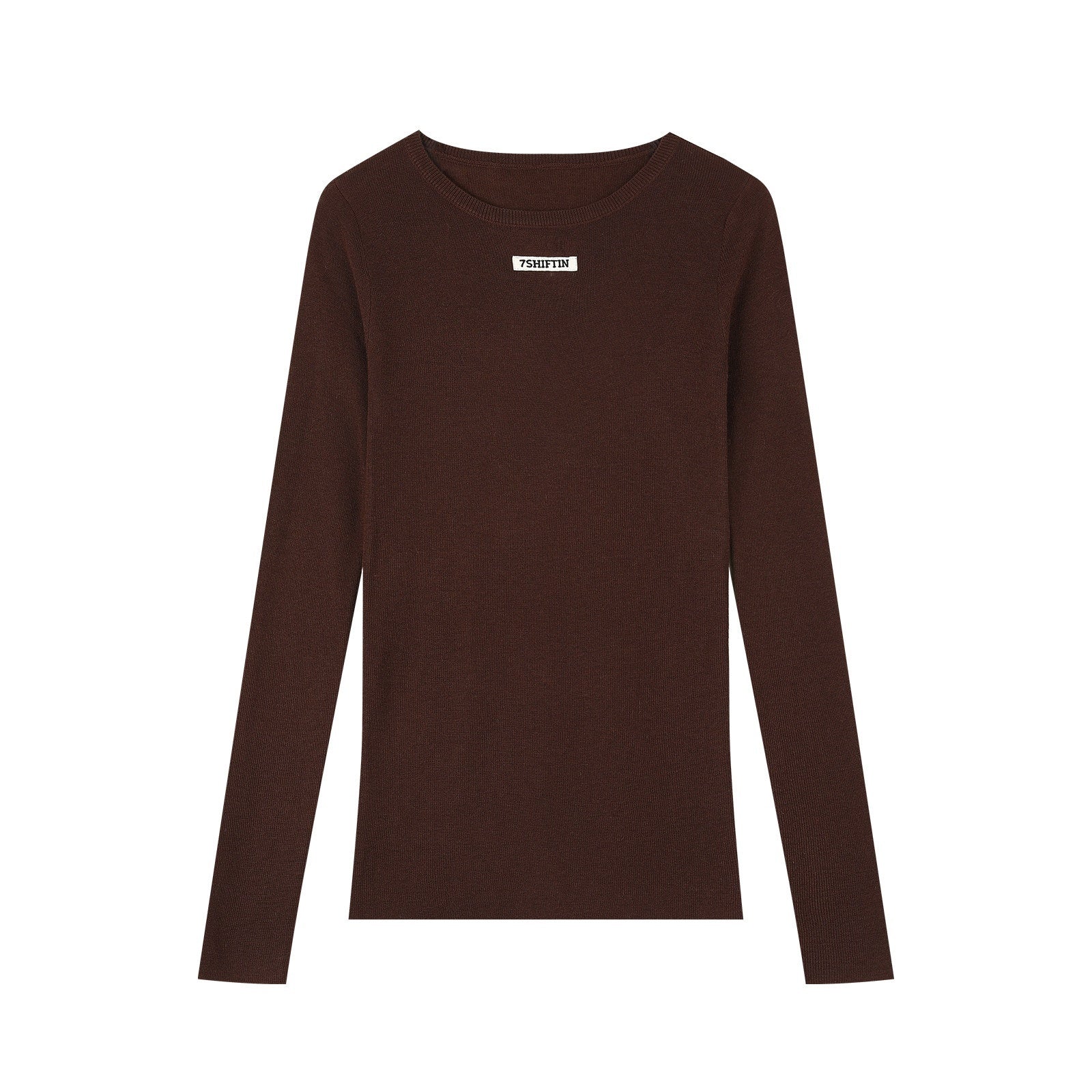 7Shiftin_Solid_Crewneck_Spicy_Style_Pullover_Women&