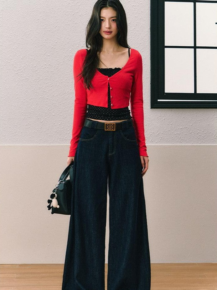 7Shiftin Solid Slim Fit Sweet Minimal Cardigan Layering Women&