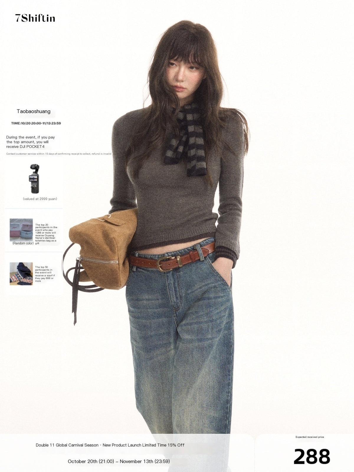 7Shiftin_Striped_Tie_Neck_Cutout_Color_Block_Slim_Fit_Women&