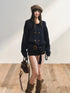 7Shiftin Tailored Lapel Double Breasted Waist Cinch Women&