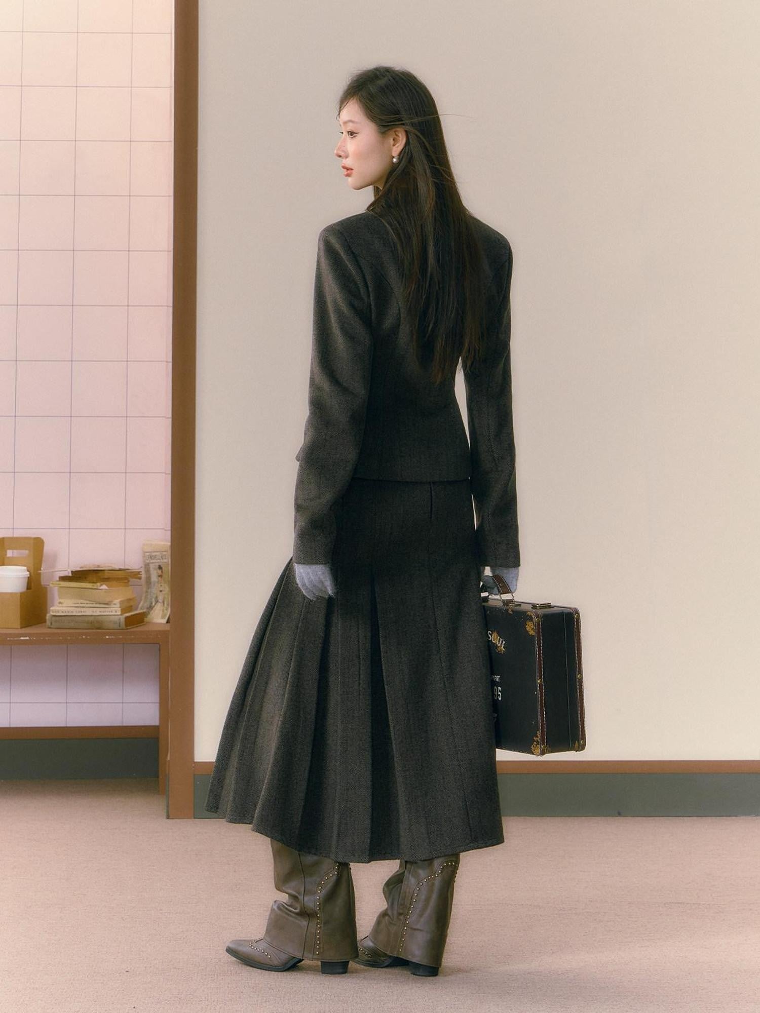7Shiftin Tailored Preppy Fishtail Women&
