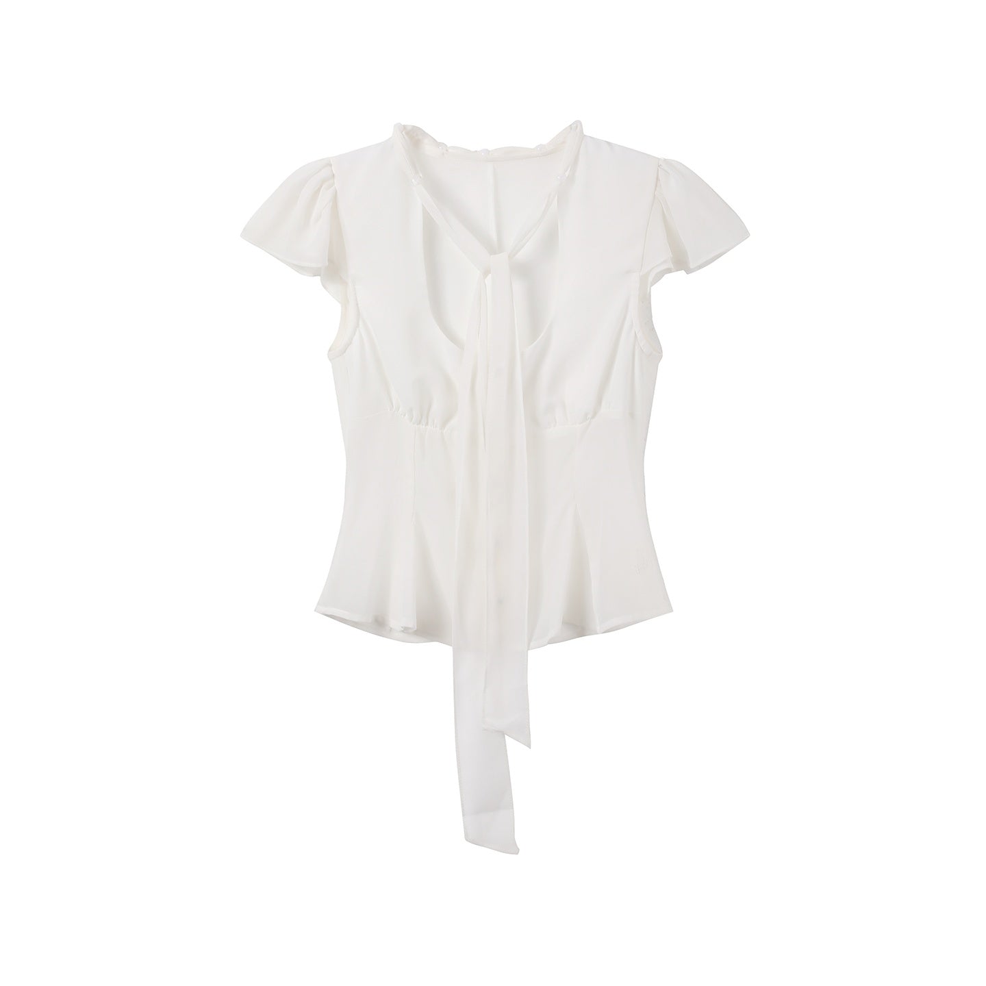 7Shiftin_Tie_Waist_Ruffle_Short_Sleeve_Crop_Fitted_High_Waist_Women&