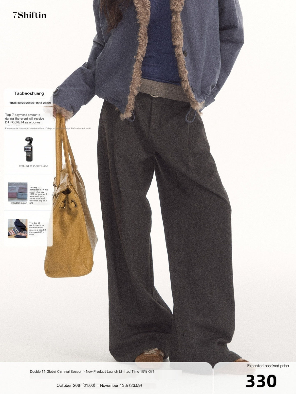 7Shiftin_Two_Tone_Diagonal_Button_Waist_Draped_Cotton_Women&