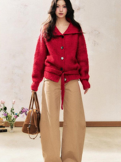 7Shiftin Two Tone Turn Down Collar Oversized Women&