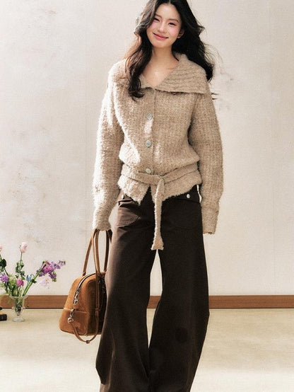 7Shiftin Two Tone Turn Down Collar Oversized Women&