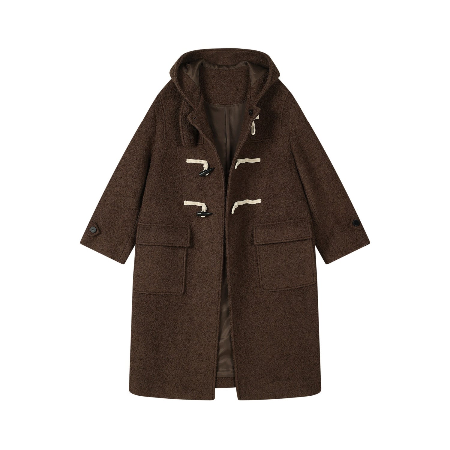 7Shiftin_Vintage_Brown_Duffle_Toggle_Retro_Women&
