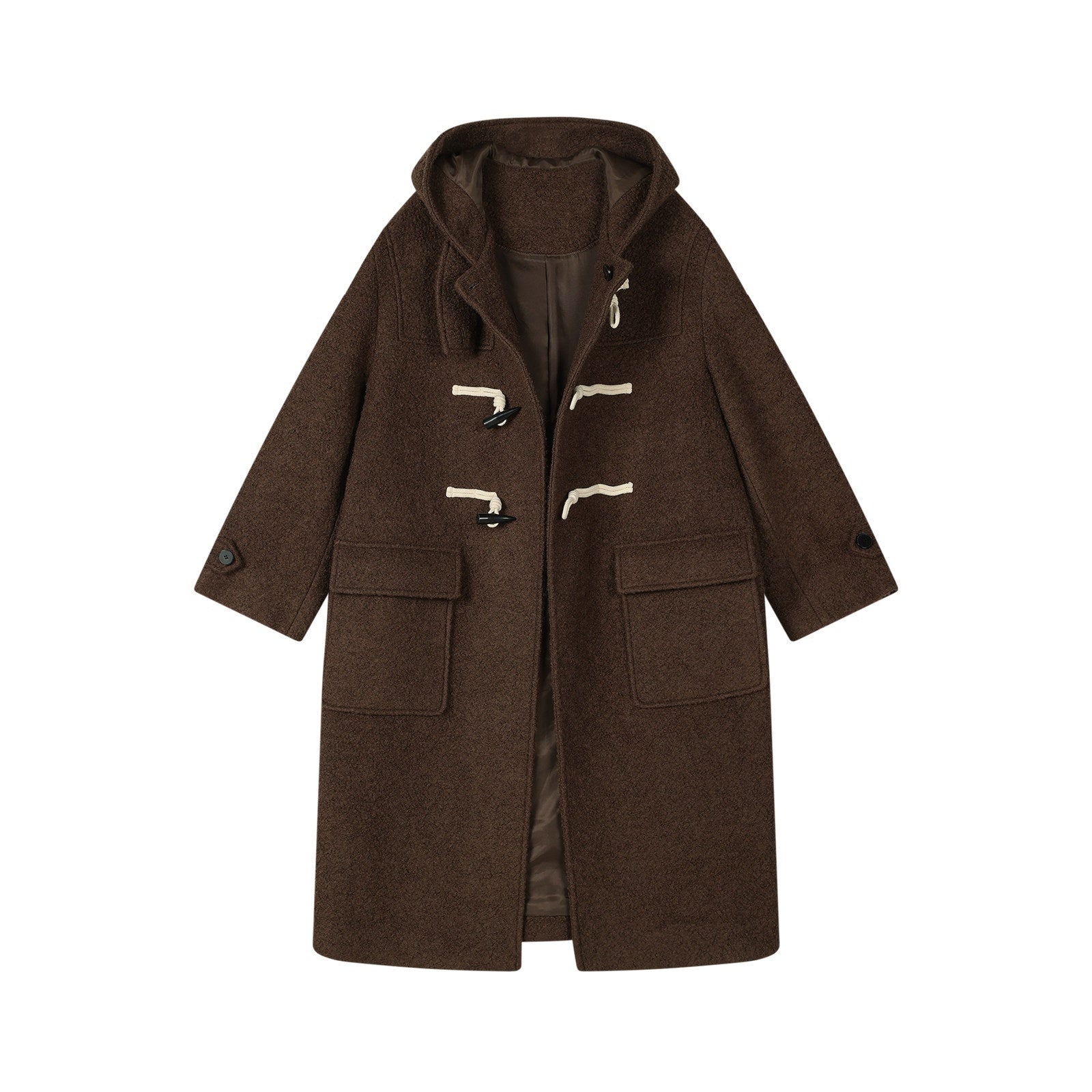 7Shiftin_Vintage_Brown_Duffle_Toggle_Retro_Women&