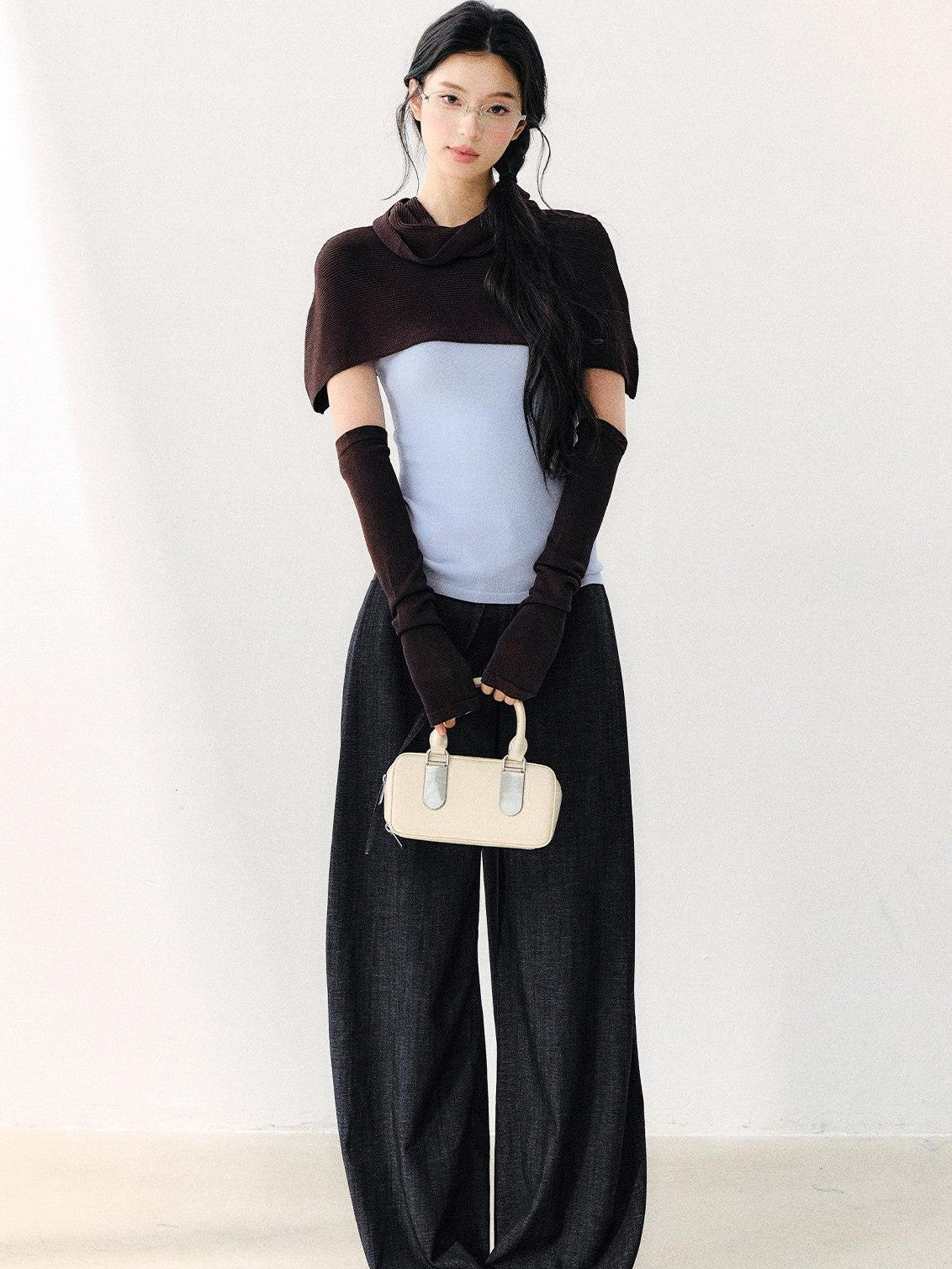 7Shiftin Vintage Washed Pleated Elongating Women&