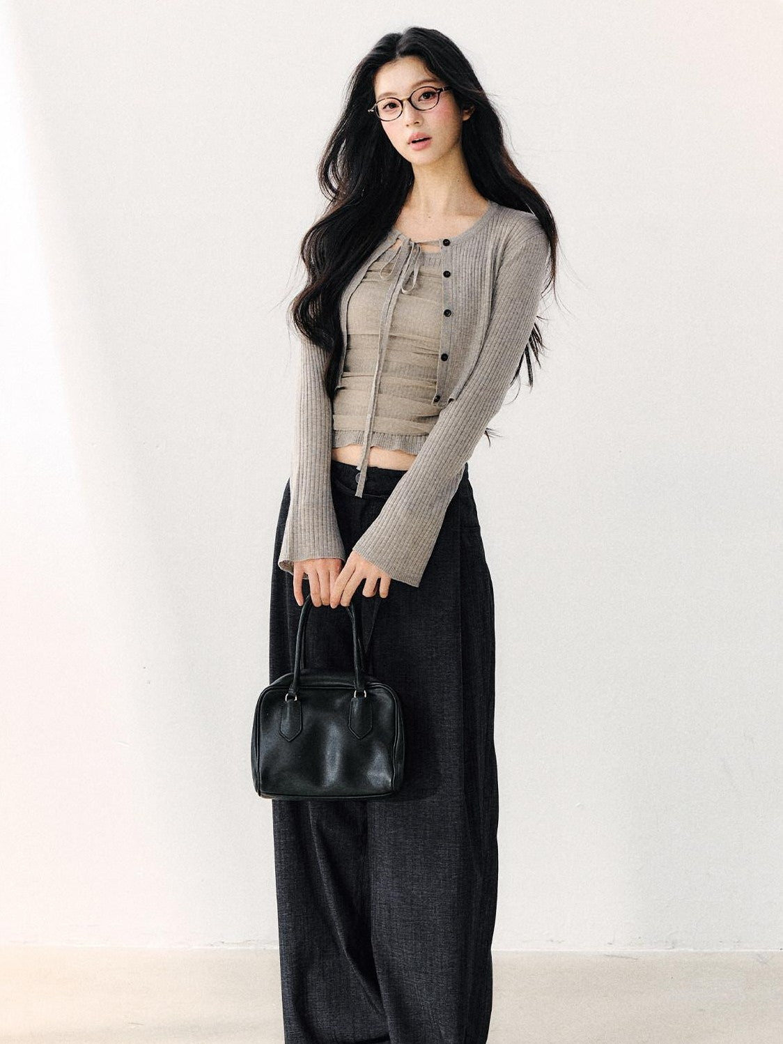 7Shiftin Vintage Washed Pleated Elongating Women&