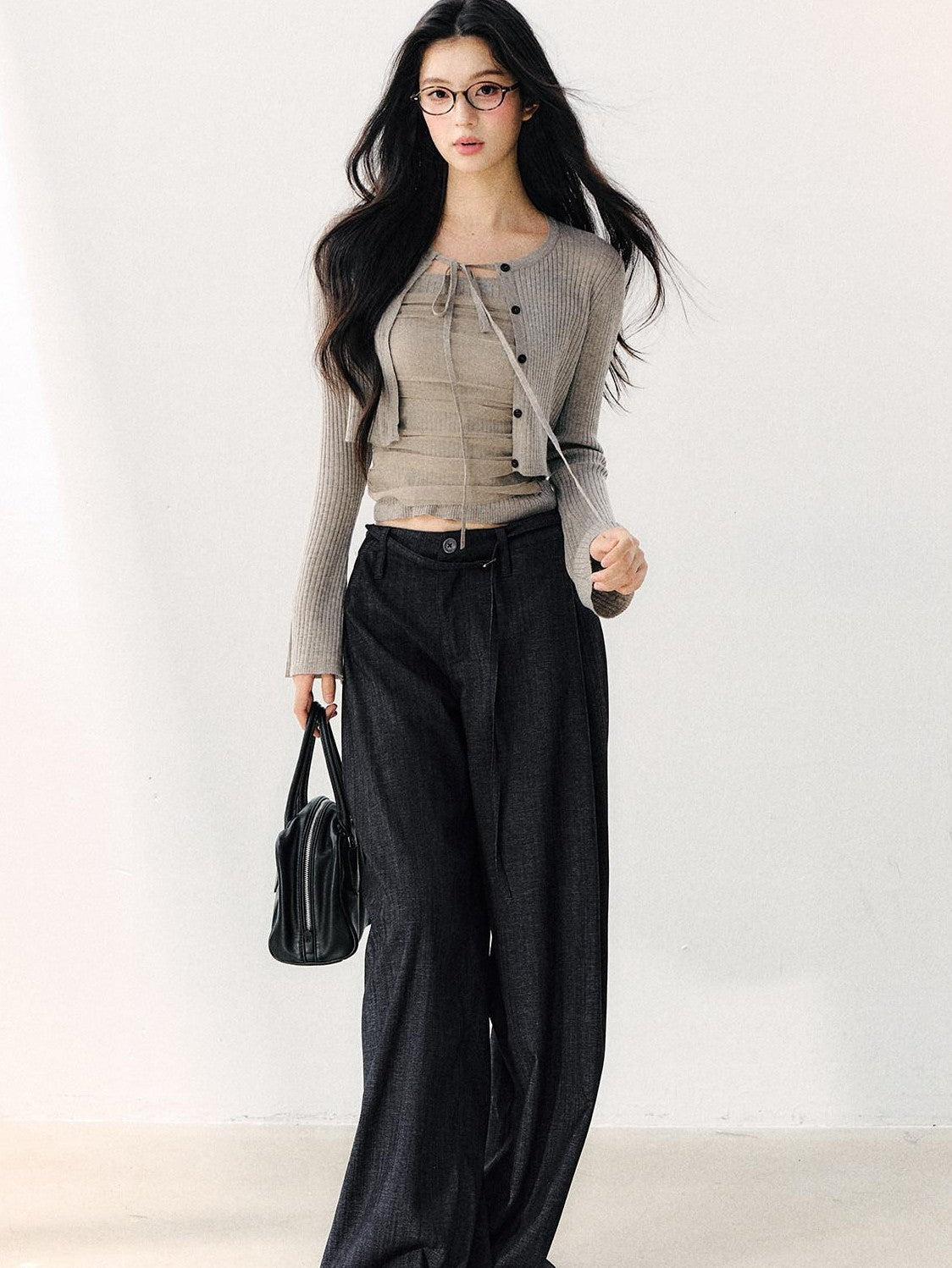 7Shiftin Vintage Washed Pleated Elongating Women&