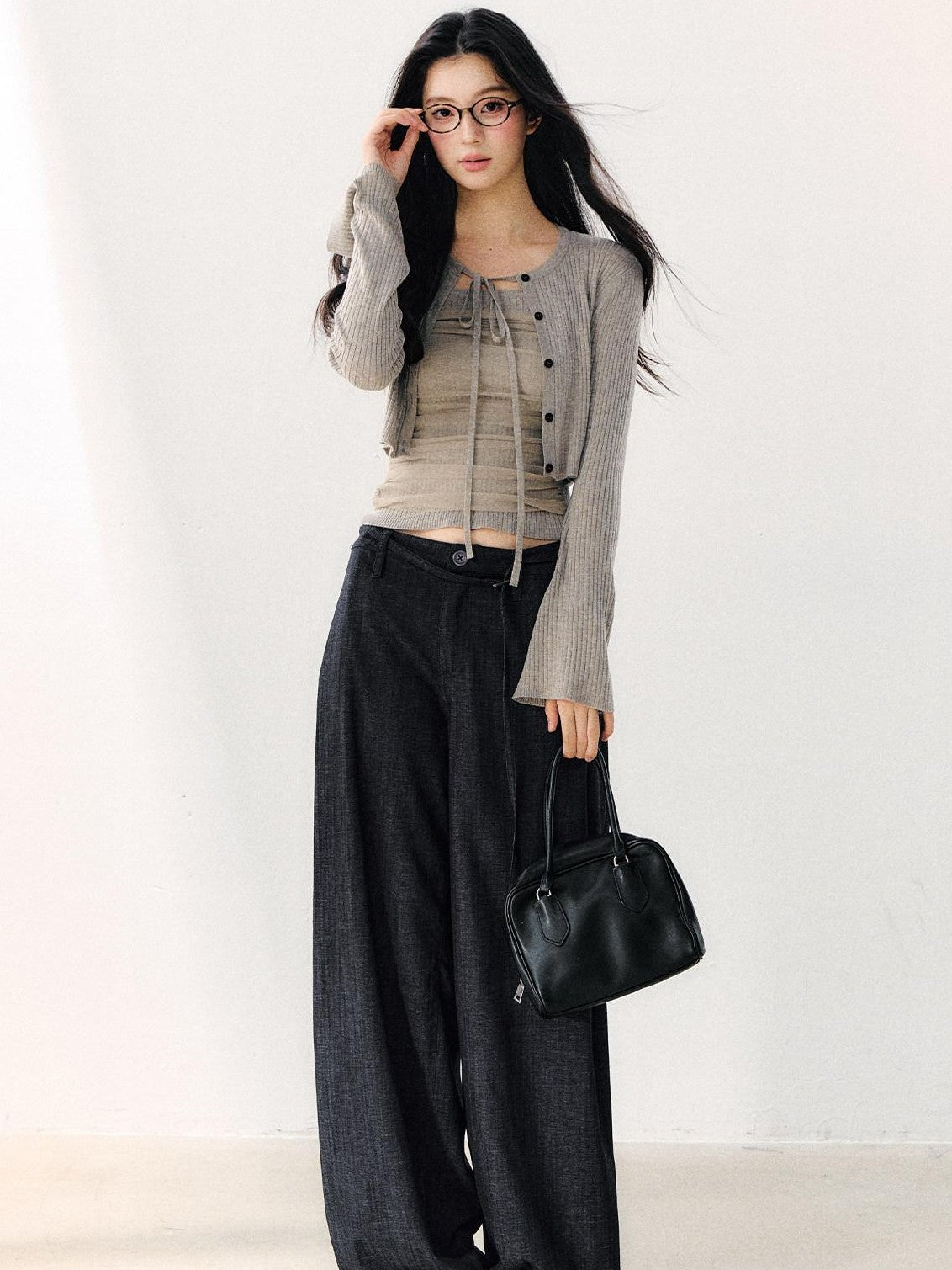 7Shiftin Vintage Washed Pleated Elongating Women&