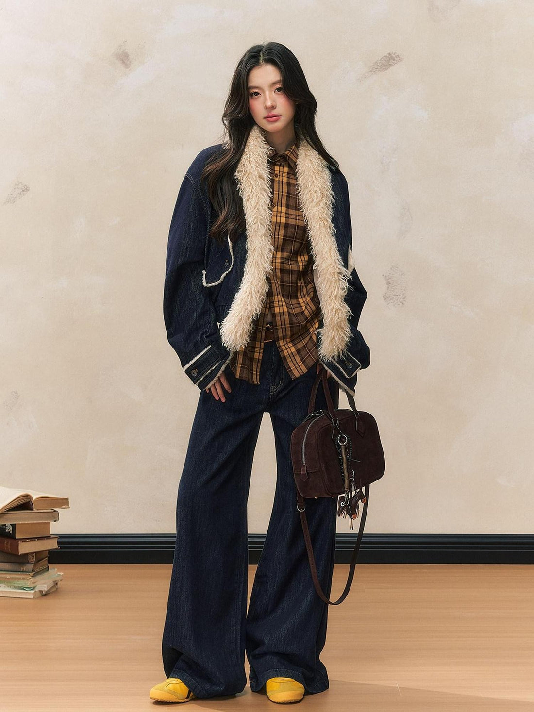 7Shiftin Washed American Retro High Waist Relaxed Fit Women&