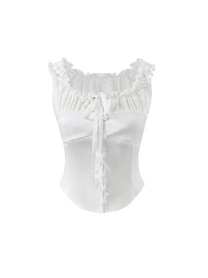 7Shiftin White Bow Tie Slim Fit Straight Neck Women&