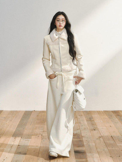 7Shiftin White Minimal Slimming Relaxed Draped Versatile Women&