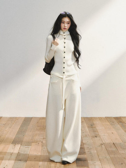 7Shiftin White Minimal Slimming Relaxed Draped Versatile Women&