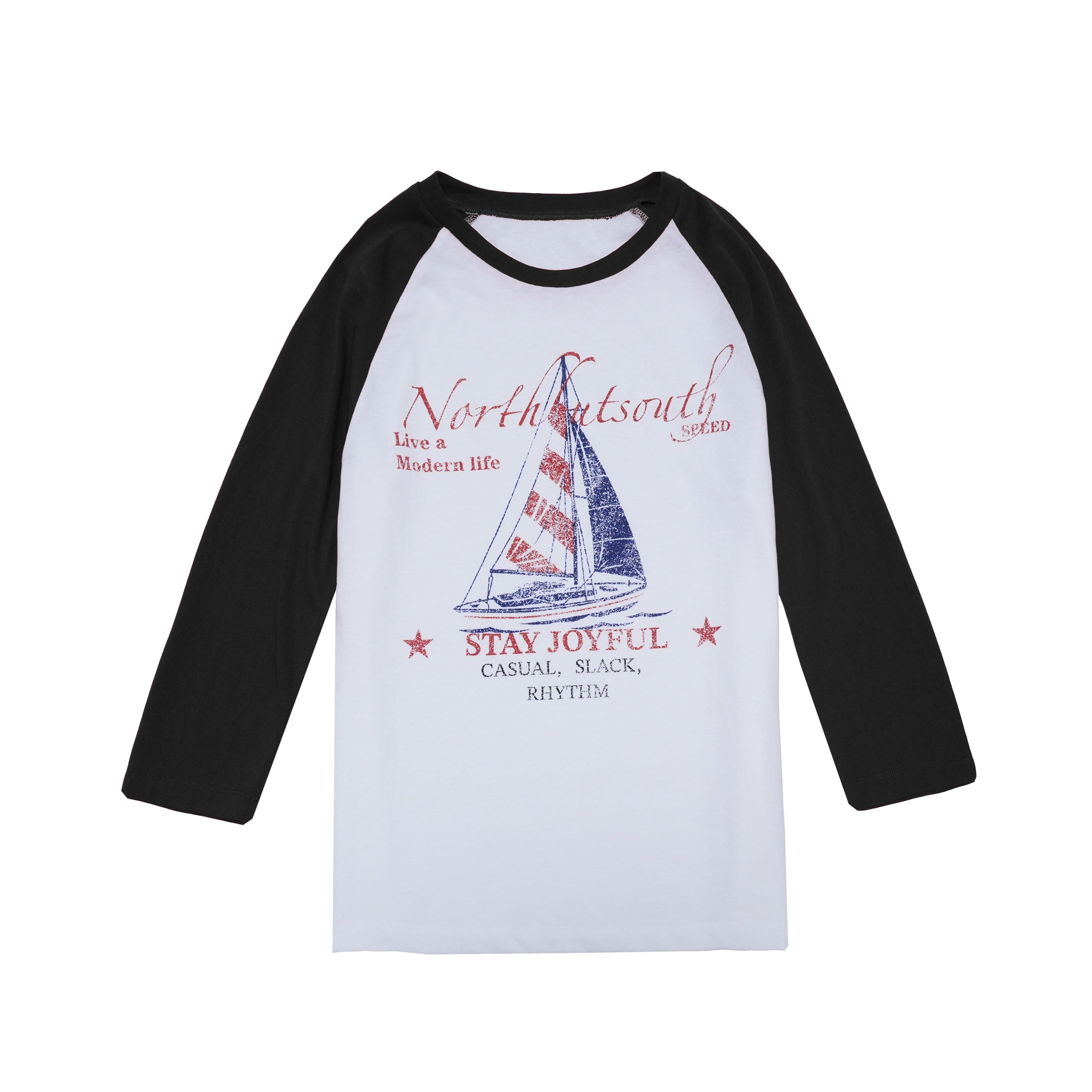 Northbutsouth_Sail_Distressed_Print_Logo_Contrast_Raglan_Women&