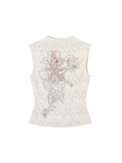 OfAkiva_Vintage_Rhinestone_Floral_High_Neck_Cropped_Slim_H_Shape_Women&