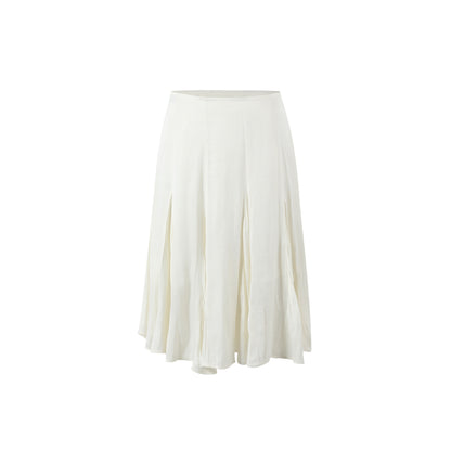 7Shiftin Ensemble deux pièces chic à pois avec nœud, caraco et jupe midi taille haute pour femme