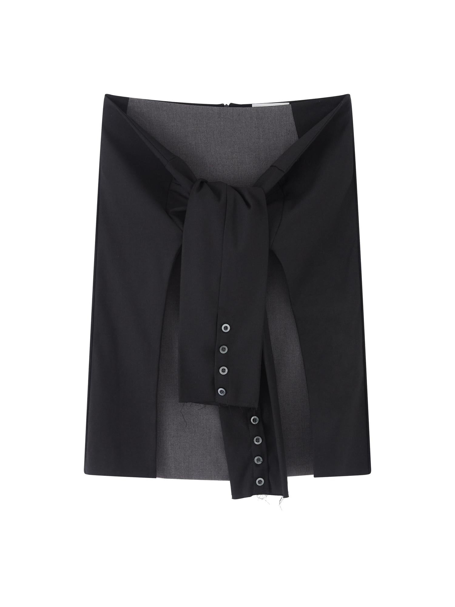 RUN TO THE FUTURE Polyester Blend Lined Pockets Vintage A Line Low Waist Women Casual Midi Skirts
