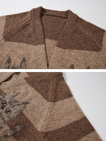 DIDDI MODA Symmetrical Cat Stripe Relaxed Oversized Women&