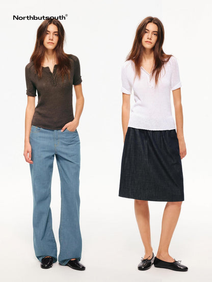 Northbutsouth Four Tone Multi Button Turnback Knit Women&