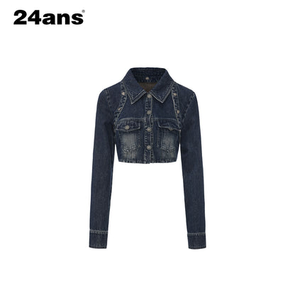 24ans_Breathable_Cotton_Linen_Notched_Collar_Low_Waist_Women_Top_&amp;_Pants_Sets_MISSTT