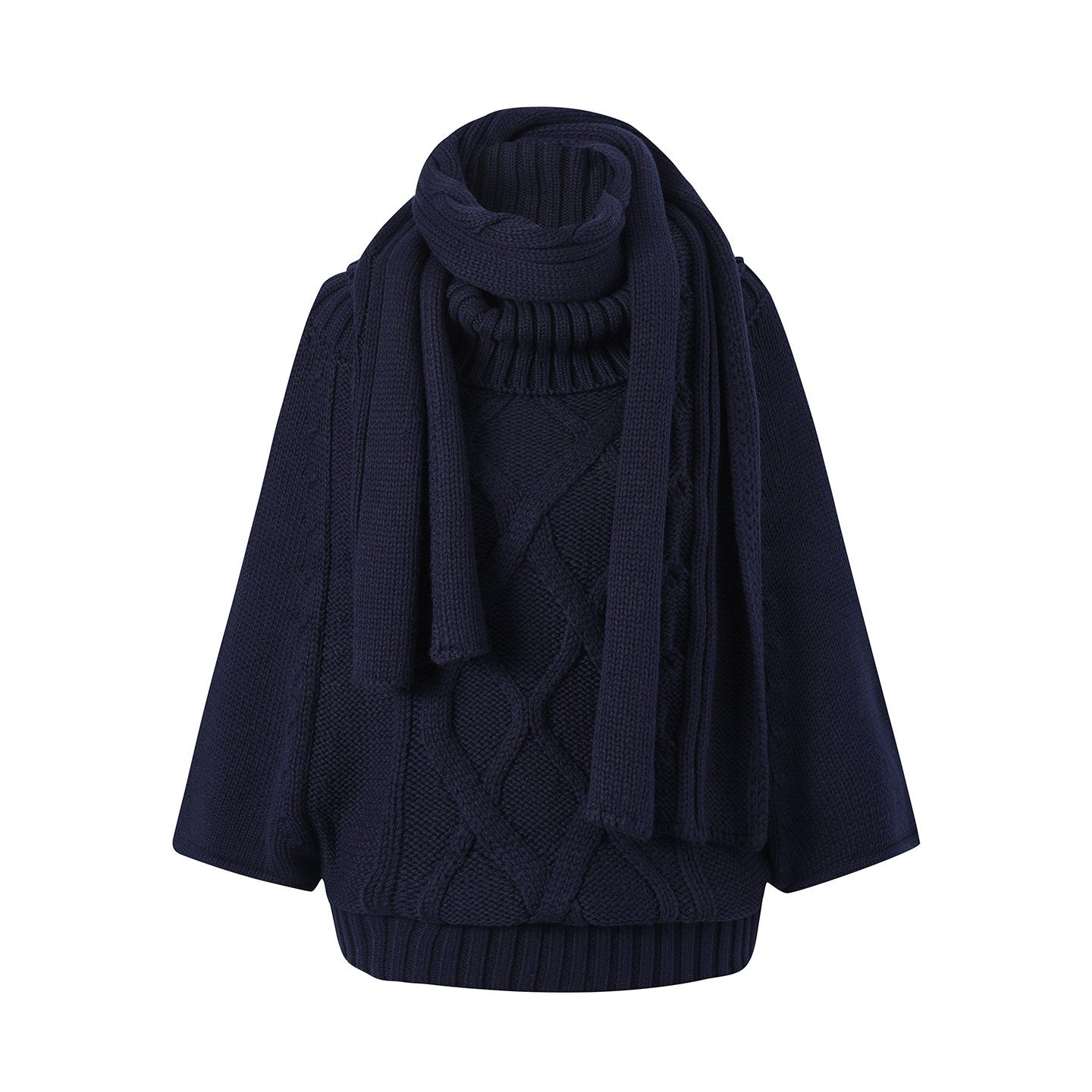 7Shiftin_Cozy_High_Neck_Cropped_Loose_Pullover_Knit_For_Girls_White_Blue_Gray_Sweaters_MISSTT