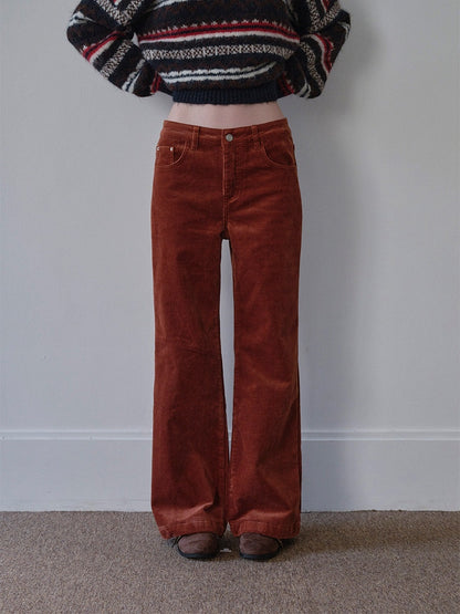 DKZ_OFFICIAL_Corduroy_Orange_Solid_Pocket_Button_Women&