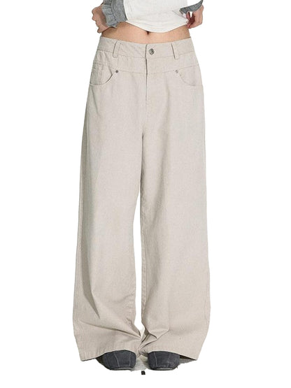 NAPSNAPS Distressed Graphite Wash Double Waist Women&