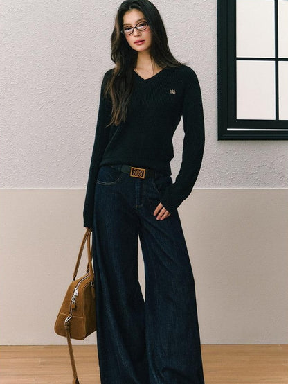 7Shiftin Casual Two Piece Crop Top High Waist Denim Pants Women Top &amp; Pants Sets
