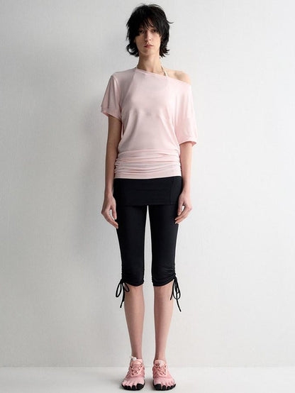 RUN TO THE FUTURE Breathable Modal Slim Fit Boat Neck Casual Women Solid Short Sleeve T-Shirts