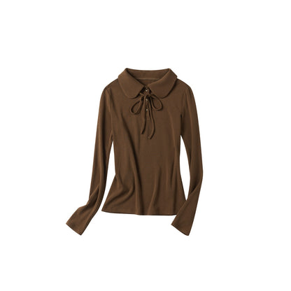 OuttheBlue_Viscose_Wool_Stretch_Slim_Fit_Henley_Neck_Women_Cocoa_Long_Sleeve_T-Shirts_MISSTT