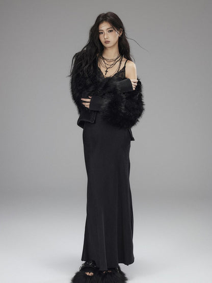 Low pixel Warm Thick Black Sexy Slim Fit Spandex Zipper Lapel Women Cropped Jackets