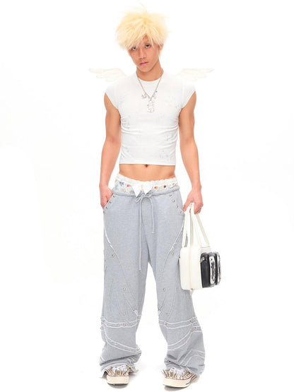 CFIERCE Starlight Rhinestone Angel Wing Women&