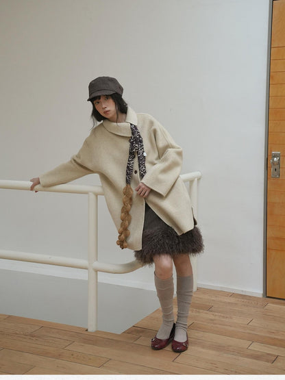 Dorydory Striped Frayed Hem Patchwork Straight Women&