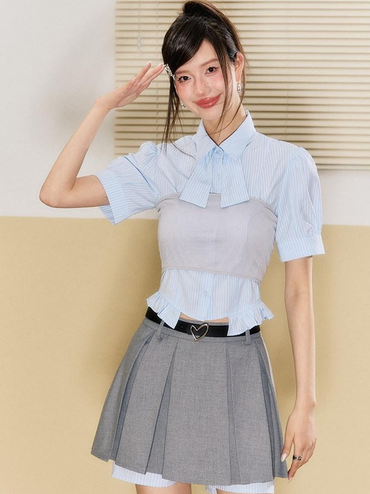 7Shiftin Soft Pu Black Minimalist Versatile Young Women Single Loop Waist Belts