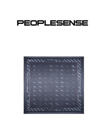 PEOPLESENSE Black British Plaid Decorative Small Square Women&