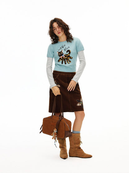OuttheBlue Tassel Vintage Square Single Strap Faux Leather Brown Boston Tote Bags