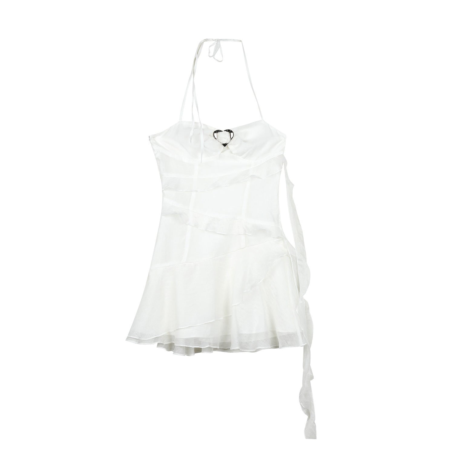 7Shiftin_High_Waist_Chiffon_A_Line_Spaghetti_Strap_Office_White_Mini_Dresses_MISSTT
