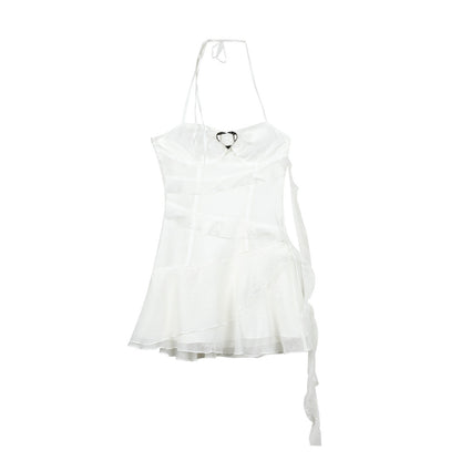 7Shiftin_High_Waist_Chiffon_A_Line_Spaghetti_Strap_Office_White_Mini_Dresses_MISSTT