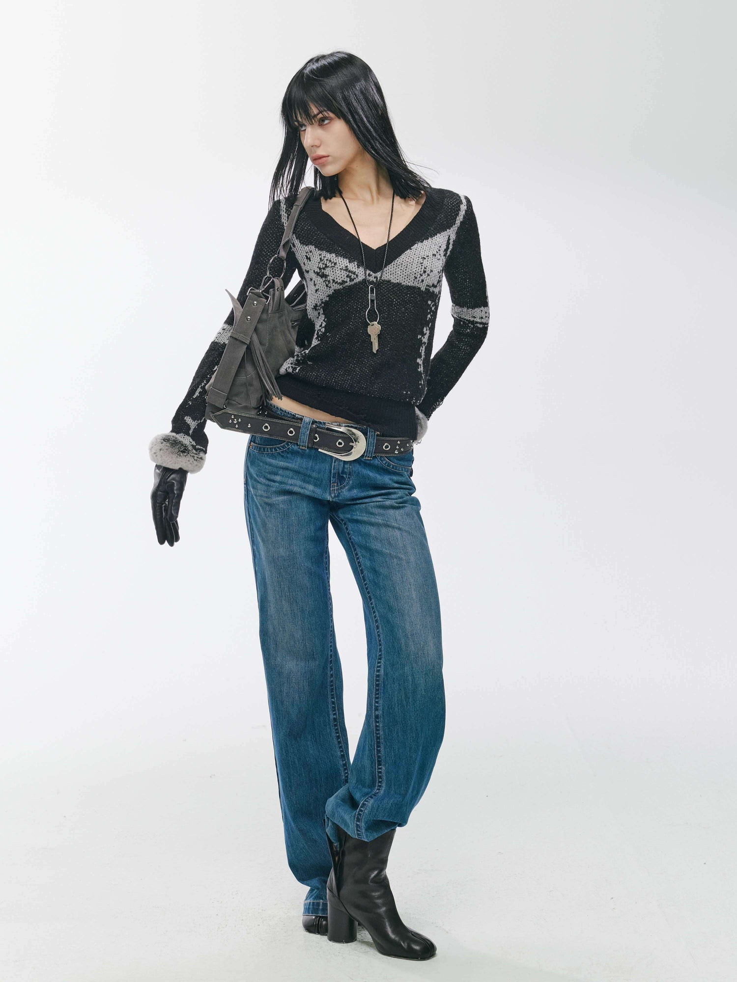 2th_Desire_Soft_Wool_Blend_Colorblock_Punk_V-neck_Pullover_Women_Knitwear_Sweaters_MISSTT